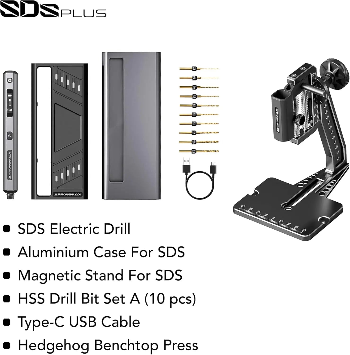 “4-Speed Mini Electric Drill Pen with Benchtop Press – Portable Engraving & DIY Rotary Tool for Crafting & Precision Work”