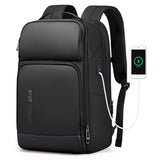 Expandable 35L Waterproof Laptop Backpack with USB Charging Port for Business Travel & Daily Work