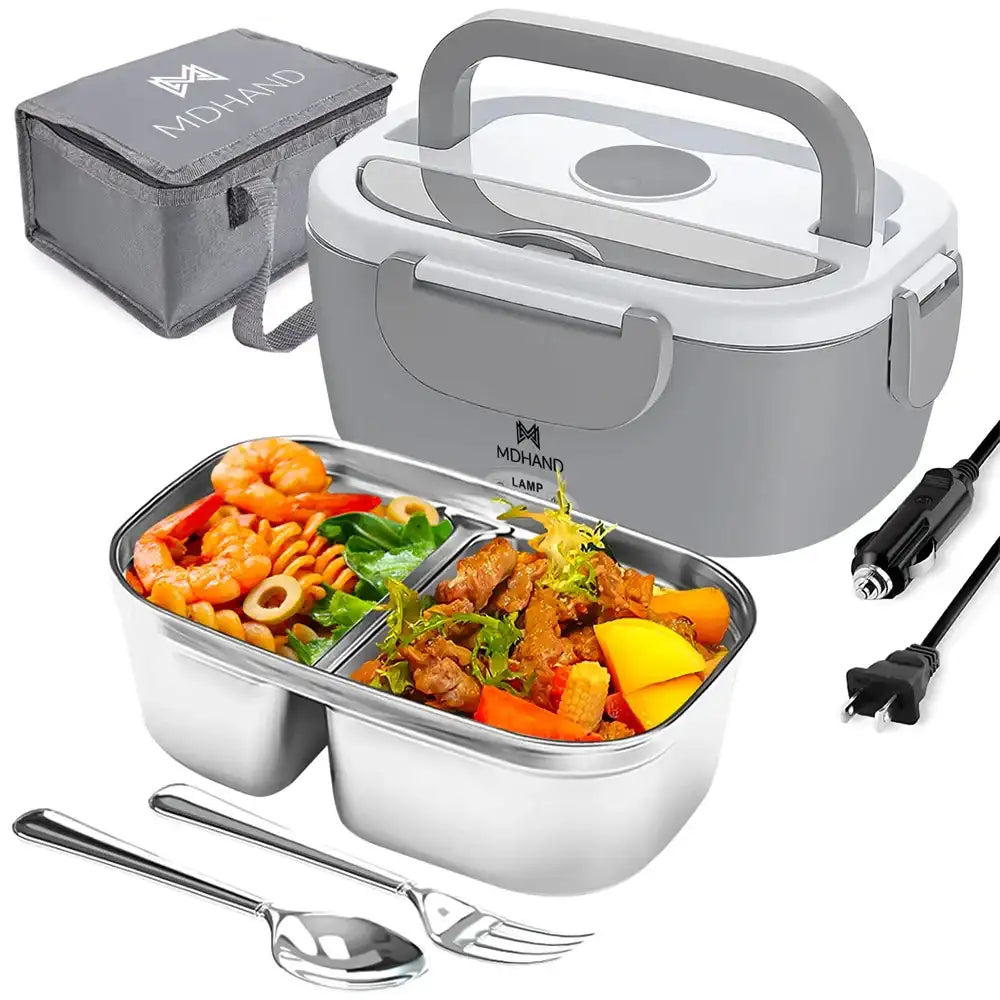 65W Electric Lunch Box Food Warmer – Portable Heated Lunch Container for Car & Home (Leak-Proof)