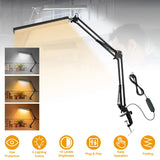 💡 LED Desk Lamp with Clamp – 10W Swing Arm Dimmable Light with 10 Brightness Levels & 3 Lighting Modes, Eye-Caring