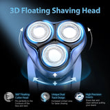 Sejoy Electric Razor – USB‑C Rechargeable Rotary Shaver with 3D Floating Heads & Pop‑Up Trimmer for Travel 🧳🪒