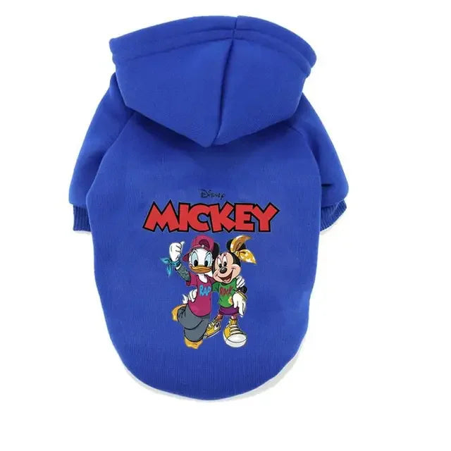 Disney Winter Dog Hoodie – Warm Cartoon Coat for Small Dogs & Puppies (Autumn/Winter Outfit)