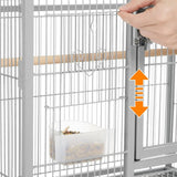 Metal Large Bird Cage with Stand – Spacious Parrot & Parakeet Habitat for Cockatiels, Lovebirds, Budgies, Finches & Canaries
