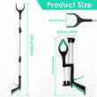 “Foldable Litter Picker Grabber Tool – 43" Telescopic Reach Reacher with Non-Slip Jaws”