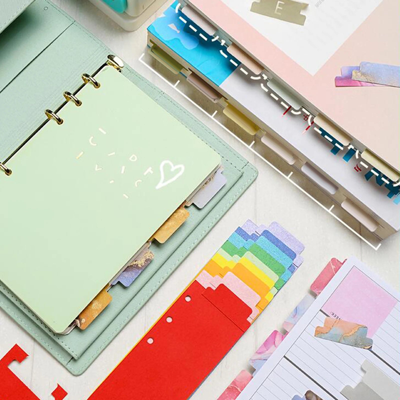 Loose Leaf Separator & Tab Punch Tool – Classification Card Maker for Scrapbooks & Notepads 🗂️✂️