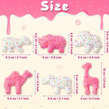 6PCS Frosted Animal Cookie Catnip Toys – Crinkle Paper Sound Plush Gift Set for Cats & Kittens, Interactive Indoor Play