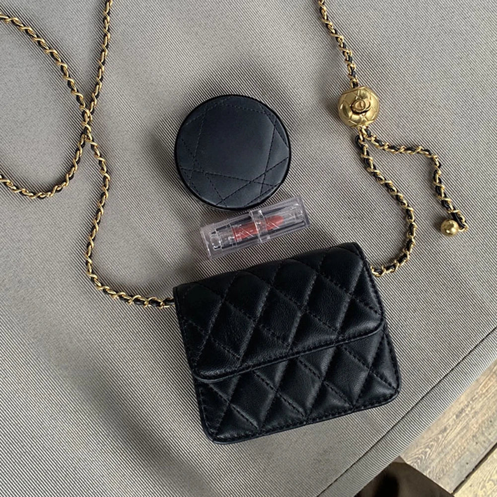 Women’s Mini Quilted Belt Bag – Versatile Crossbody Sling & Stylish Satchel Purse for Trendy Daily Wear