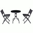 “Bistro Set with Folding Chairs – Outdoor Garden & Patio Table Set for Backyard Furniture”
