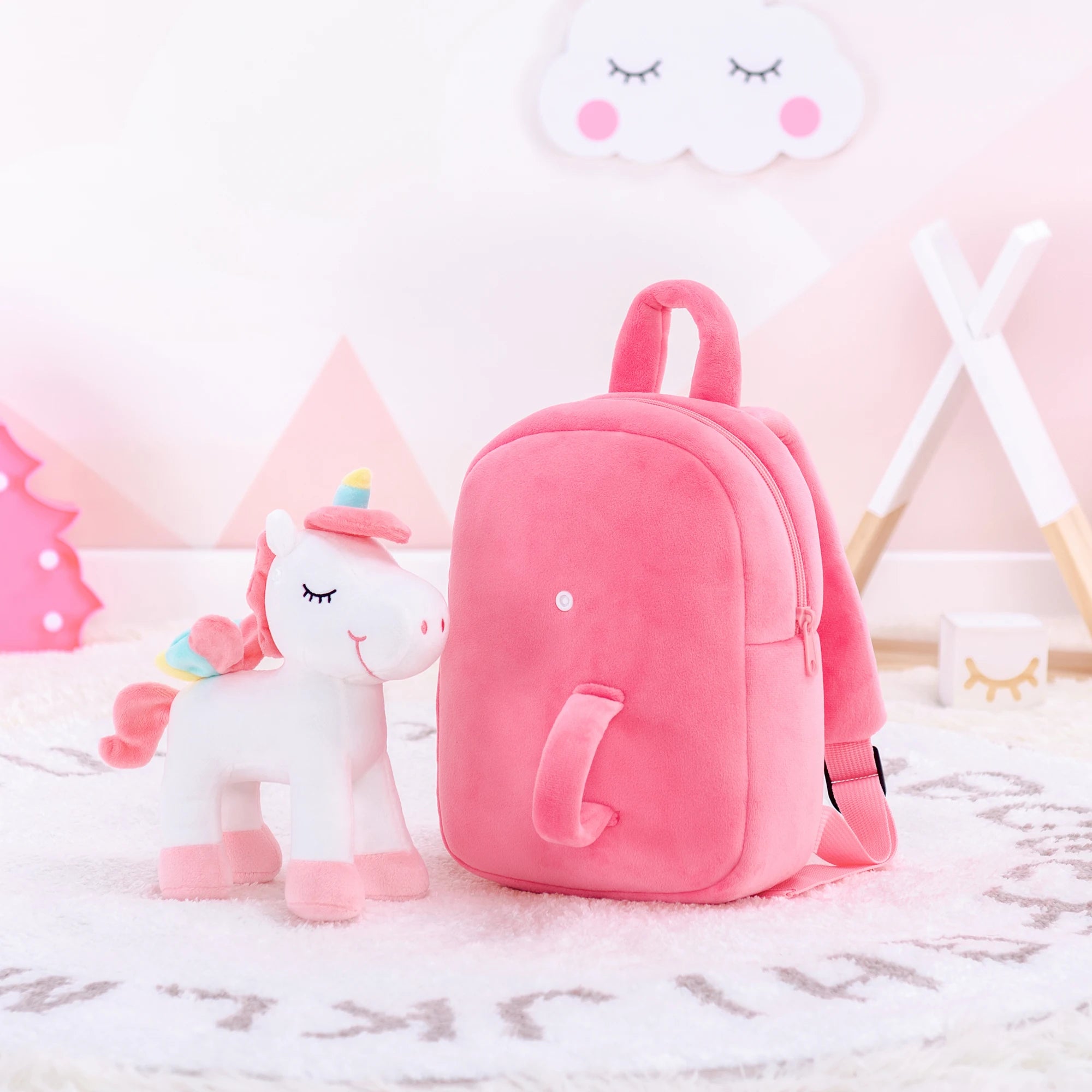 Standing Unicorn Plush Backpack – Cute Kids Bag & Stuffed Animal Toy | Soft Unicorn Backpack Gift for Baby Girls & Toddlers