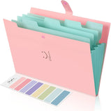 A4 Paper Expanding Folder – Pocket Organizer, Portable Document Storage for School, Office & Home (Purple)