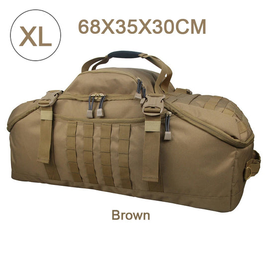 40L/60L/80L waterproof travel duffel bag – large-capacity men’s luggage tote, weekend & gym bag for sports, camping & trips