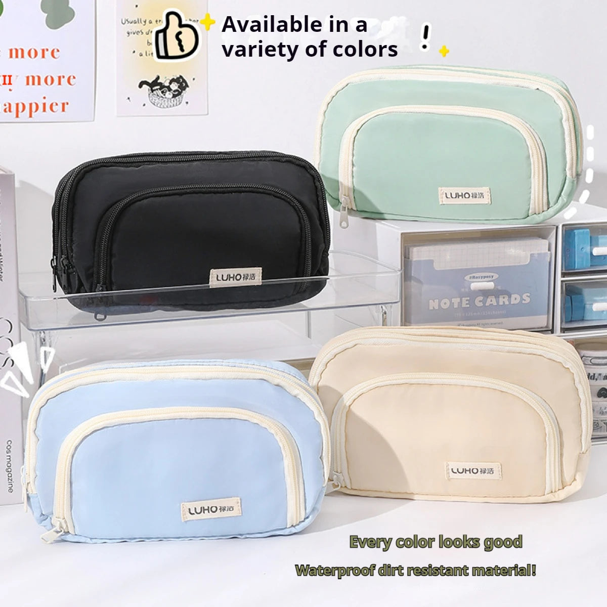 Large Capacity Pencil Case – Portable Pen & Pencil Pouch for School, Office & Gifts