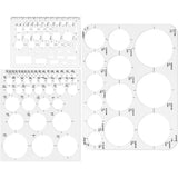 Drafting Building Templates – Large & Small Drawing Stencils for Office, School & Architectural Planning