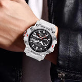 FOXBOX Men’s Sport Watch ⌚ – Shock Resistant, 50M Waterproof, LED Display, Alarm & Stopwatch
