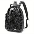Cyberpunk Alien Graphic Unisex Backpack – Personalized Creative Design