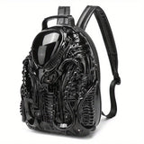 Cyberpunk Alien Graphic Unisex Backpack – Personalized Creative Design