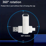 3-Pack 3-in-1 USB Flash Drives – High-Speed Metal Type-C Pen Drives 128GB/64GB/32GB/16GB/8GB for PC, Laptops & Tablets