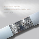 Embedded Desktop Socket – Hidden Office Desk Power Strip with Sliding Cover, 2 AC Outlets + HDMI, Network & USB Ports