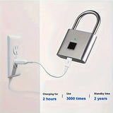 Mini Smart Fingerprint Padlock – Keyless USB-Rechargeable Anti-Theft Lock for Luggage & Suitcases