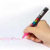 Uni POSCA 12-Color Acrylic Marker Set – 0.7 mm Fine Tip Pens for Posters, Crafts & Creative Design