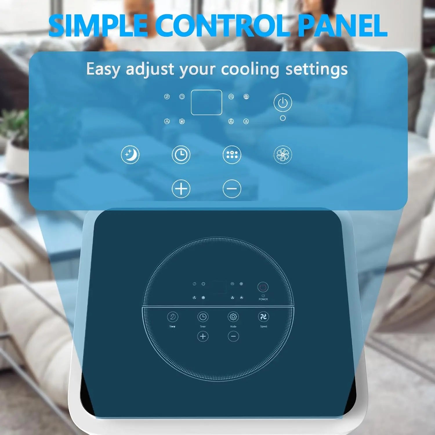 8000 BTU Portable Air Conditioner with Dehumidifier & Remote Control – Compact AC for Bedroom & Medium Rooms up to 350 sq ft