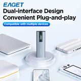 Eaget M1 Portable External SSD – High-Speed NVMe Solid State Drive 256GB/512GB/1TB/2TB, 5Gbps for Laptop, Desktop, PS4 & PS5