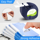 20-Pack Black-on-White Label Tape – Compatible with Dymo LetraTag (e.g., A91330, A91220, A59421) for LT100T, QX50 & More
