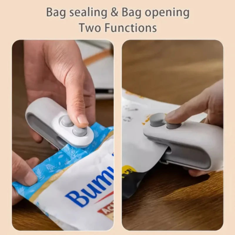16W Mini USB Vacuum Food Sealer – Dual Heat Seal & Cutter, 300mAh Battery, Portable Packer for Snacks & Meats 🥩⚡