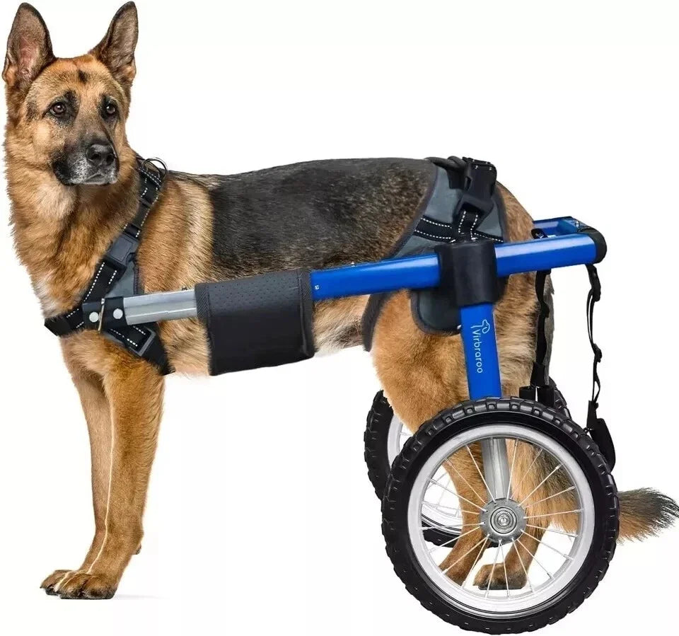 Dog Wheelchair for Back Legs – Adjustable Mobility Support with All-Terrain Tires & Durable Bearings for Large Dogs
