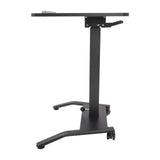 🖥️ Movable Stand-Up Computer Workstation – 25"x17" Desktop with Lockable Wheels & 246 lbs Capacity