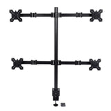 4-Arm Heavy-Duty Multi Monitor Stand – Fits 10″–27″ Screens Vertical Desktop Mount for 4 Displays