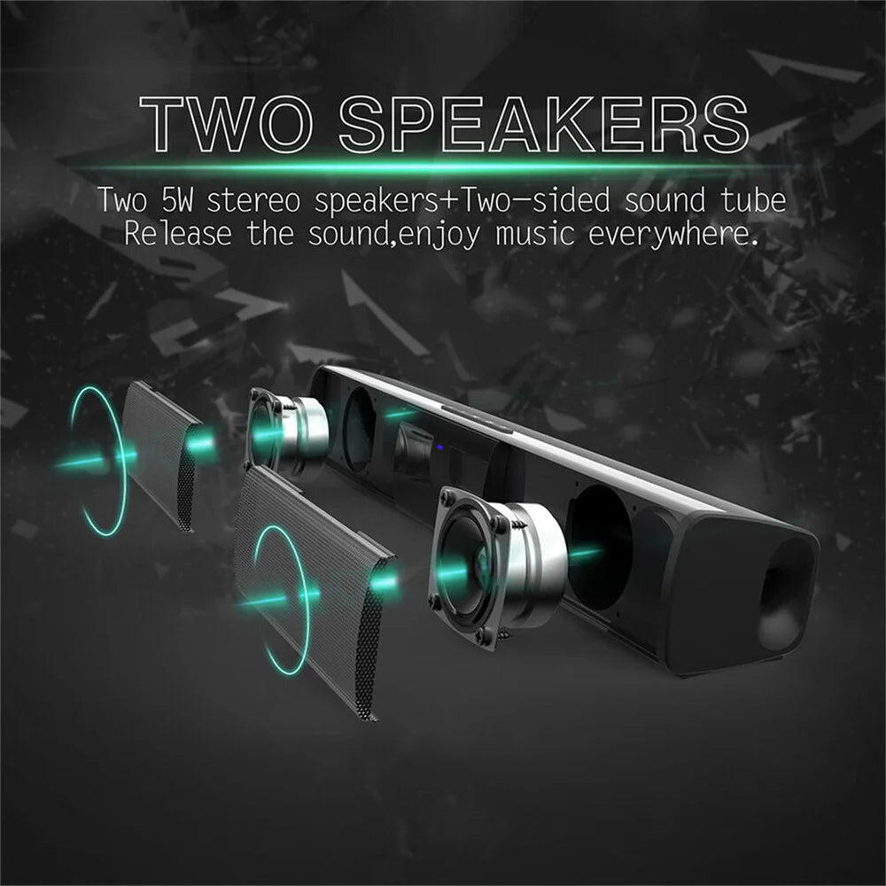 Premium Home Theater Sound System – Bluetooth Speaker & Wired/Wireless Subwoofer for TV & Computer