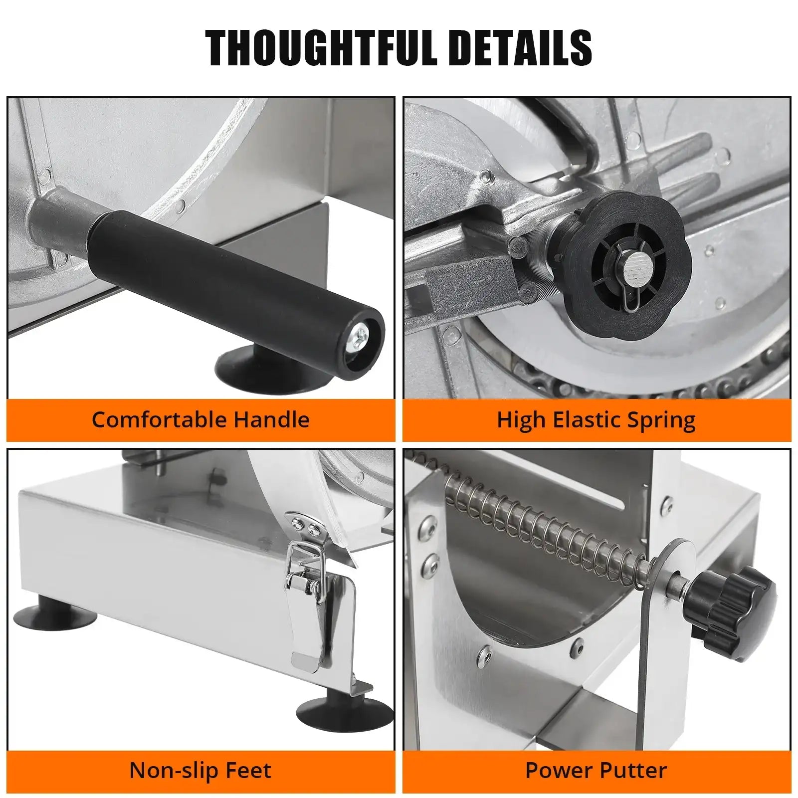 Heavy-Duty Manual Vegetable Slicer for Potatoes, Tomatoes & Onions