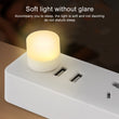 USB Mini LED Night Light – Small Round Plug Lamp for Power Bank & Laptop, Portable Reading Light with Eye Protection