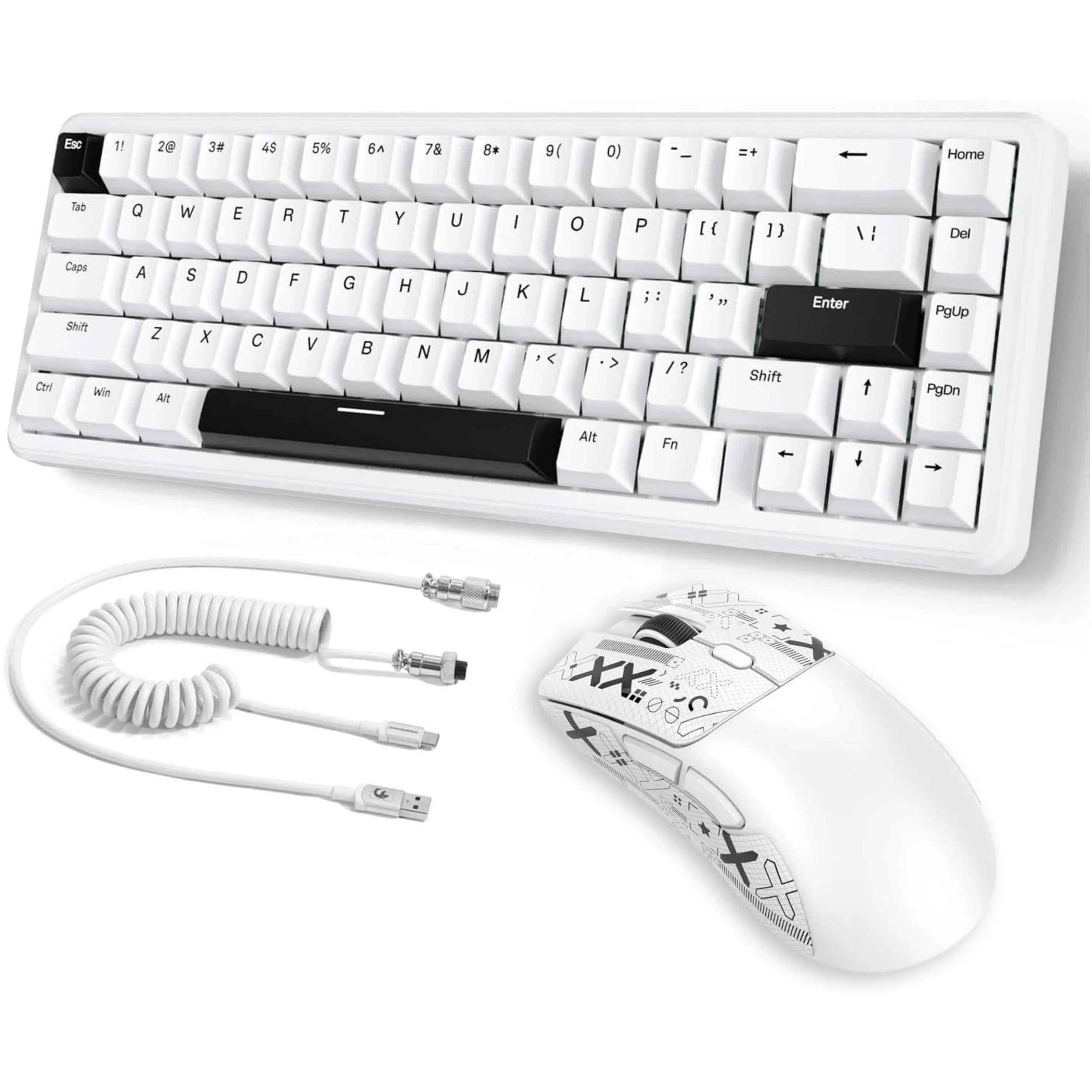Mambasnake X Attack Shark X65 HE Wired Gaming Keyboard and R1 Mouse Combo – Rapid Trigger Magnetic Switch Keyboard with RGB Backlight