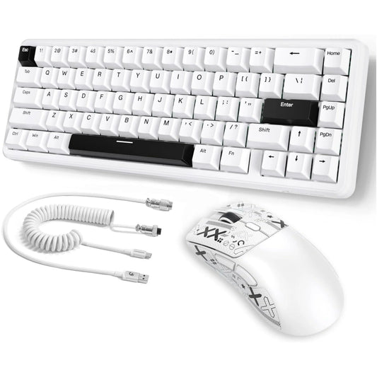 Mambasnake X Attack Shark X65 HE Wired Gaming Keyboard and R1 Mouse Combo – Rapid Trigger Magnetic Switch Keyboard with RGB Backlight
