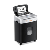 Bonsaii 110-Sheet Auto-Feed Micro-Cut Paper Shredder – Heavy Duty Office Shredder with 6-Gallon Large Waste Bin