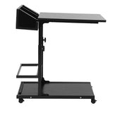 Adjustable Rolling Laptop Desk with Drawer – Portable Bed & Sofa Table for Snack, Books & Work 🖥️🛋️