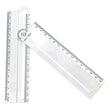 Multifunctional Folding Geometry Drawing Ruler – Compact 0–30 cm Precision Math & Design Tool