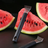 “304 Stainless Steel Watermelon Deseeding Remover Tool – Durable Silicone Handle”
