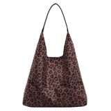Women’s Leopard Print Top-Handle Tote & Hobo Bag Set – Large Capacity Satchel with Small Purse