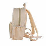 Tan Customizable Nylon Travel & School Backpack – Everyday Large Capacity Bag