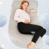 Pregnancy Body Pillow for Sleeping – Large U-Shaped Maternity Pillow for Full Body Support & Comfortable Rest
