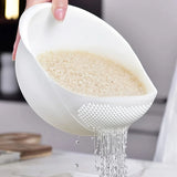 Multifunctional Large Plastic Rice Wash Basket & Strainer – Kitchen Sink Colander for Fruits, Vegetables & Outdoor BBQ