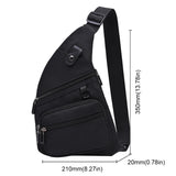 Anti-Theft Waterproof Travel Bag – Large-Capacity Crossbody Sling Shoulder Bag with Adjustable Strap for Outdoor Sports