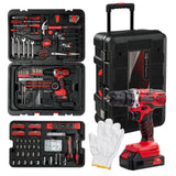 “599-Piece Home Tool Set Kit – Rolling Tool Box with 21V Max Cordless Drill & Mechanic Tools for Auto Repair & DIY”