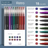 Morandi Gel Pen Set – 10-Color Smooth Ink Pens for Students, Journaling & Office Use 🖊️