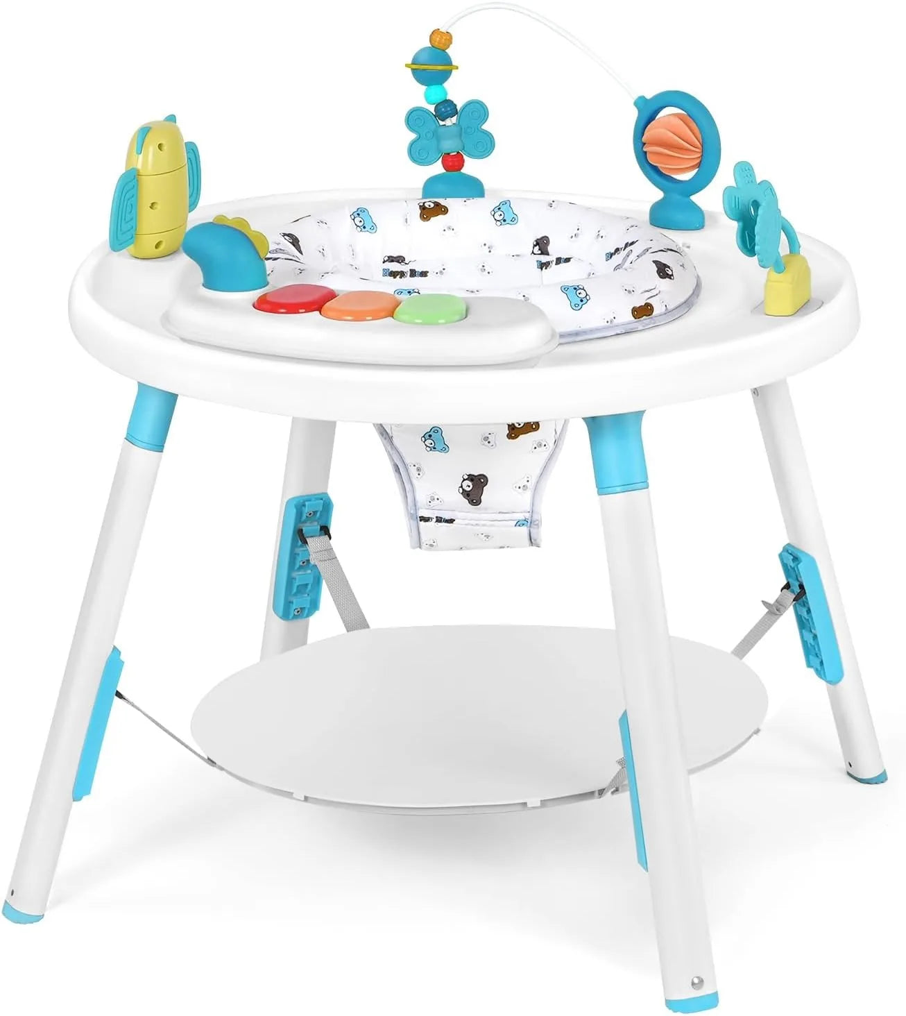3-in-1 Baby Activity Center – Detachable Toys, 360° Rotating Seat & Developmental Entertainment Station for Toddlers