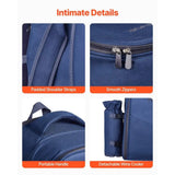 Navy Blue Picnic Backpack for Two – Insulated Cooler Compartment | Outdoor Beach & Camping Daypack