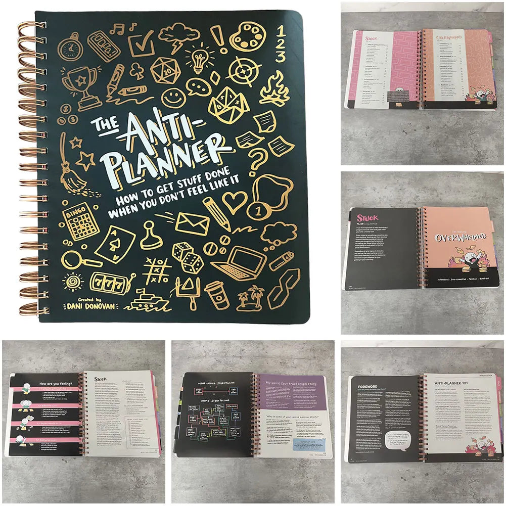 Anti-Planner Journal – Get Things Done Without Pressure | Creative Productivity Notebook